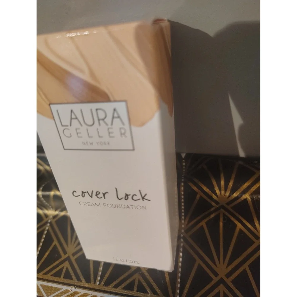 Laura Geller Cover Lock Cream Foundation Tan Full Coverage 1oz 30ml New